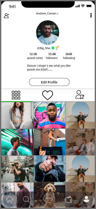 Poosh Profile Management