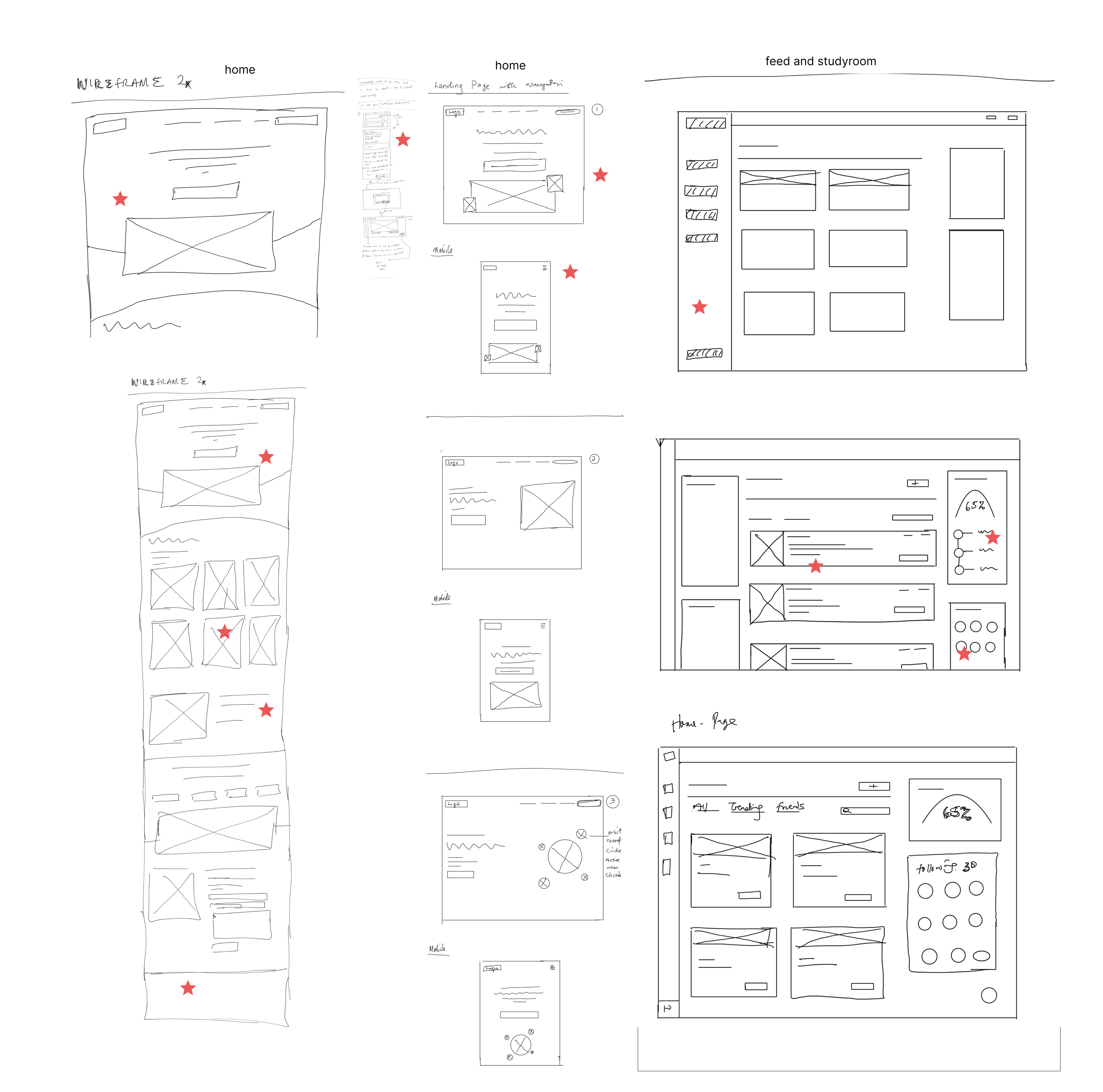 Study Mate Paper Wireframe