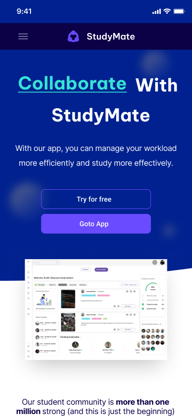 Study Mate Onboarding Screen