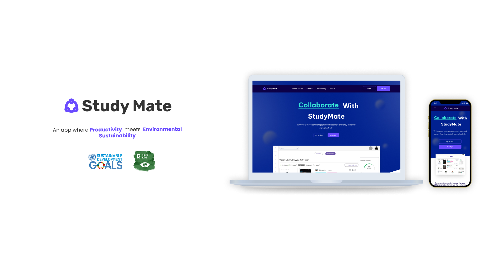 Study Mate - Productivity & Environmental Impact App